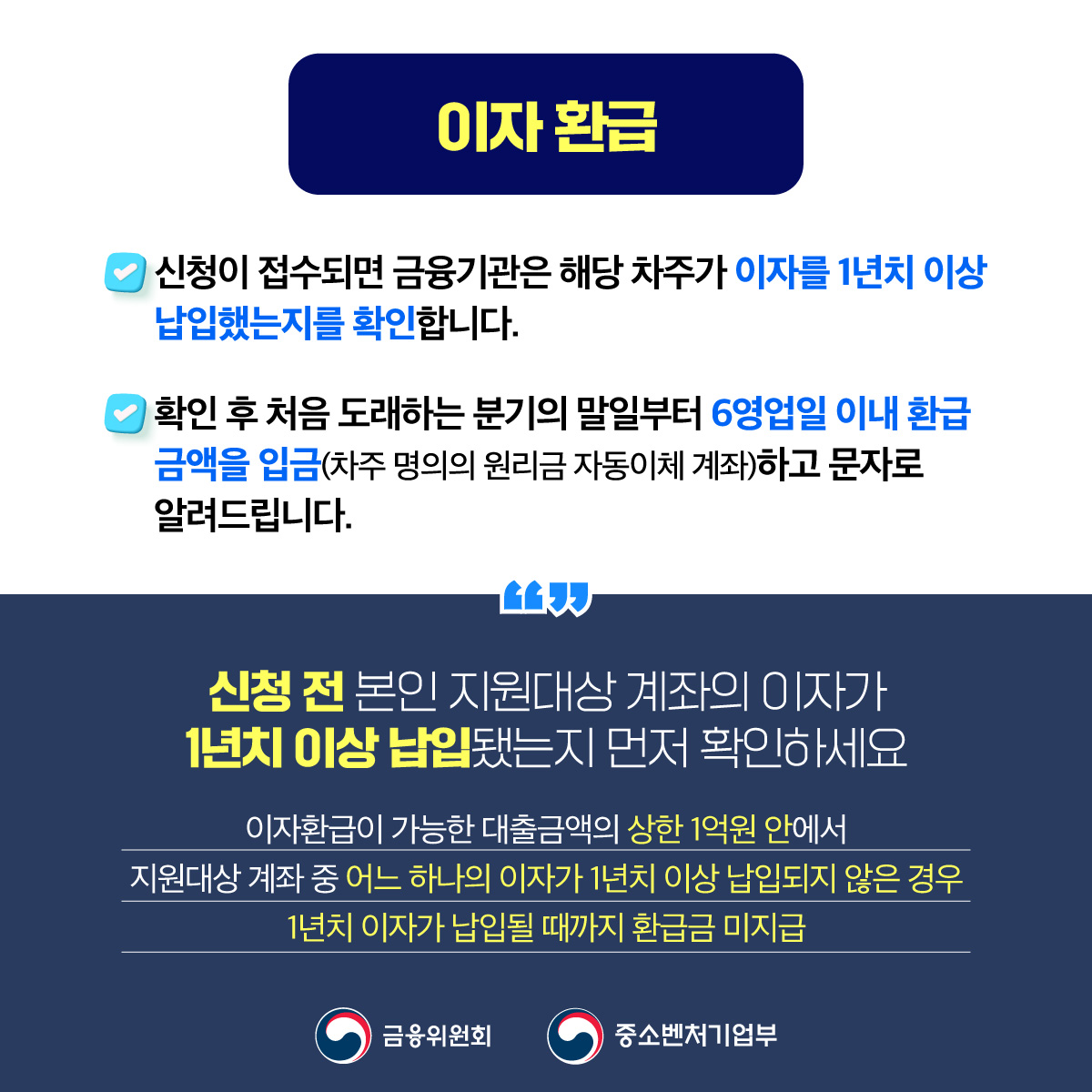 소상공인 자영업자 대출이자 환급 신청, 조건, 금액 총 정리