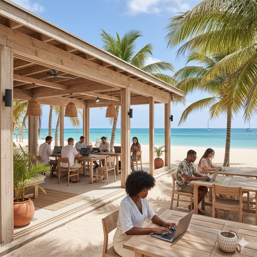 카리브해 지역(바베이도스·버뮤다·앤티가)의 노마드 비자