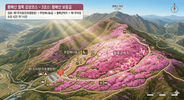황매산 철쭉 등산코스