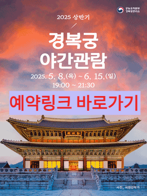 경복궁 야간관람 예약