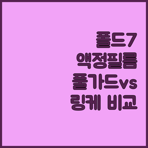 Z 폴드7 액정 필름 완벽 가이드 풀..