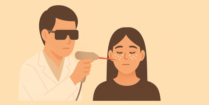 비립종 레이저 치료