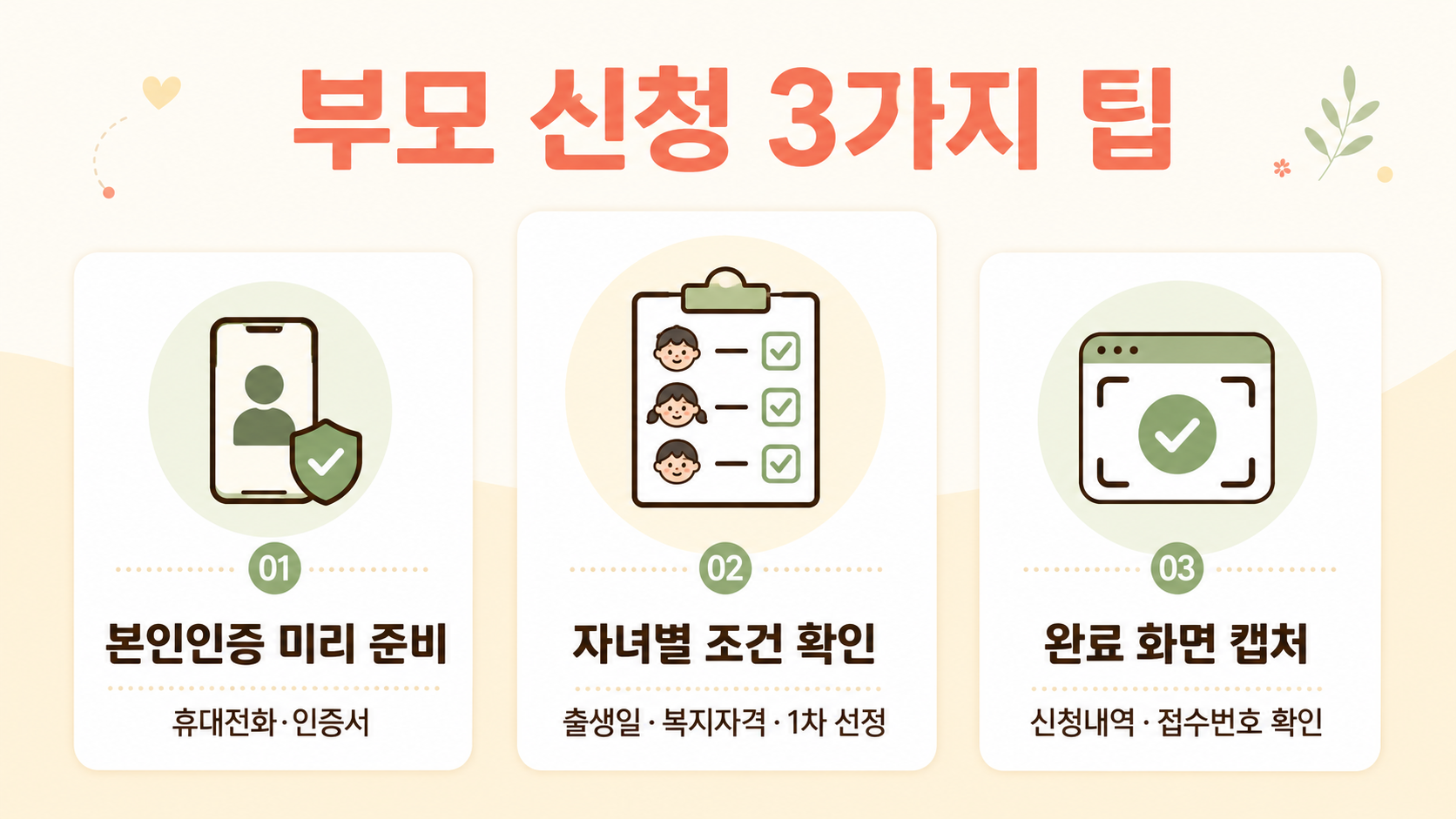환경보건이용권 부모 신청 전에 본인인증과 자녀별 자격, 신청 완료 화면을 확인하는 세 가지 실천 팁