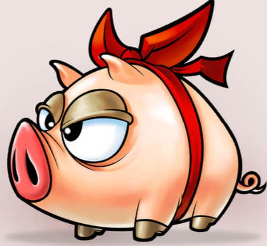 리본 돼지는 16레벨부터 잡을 수 있습니다.