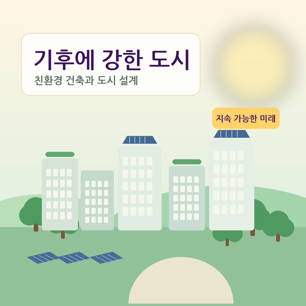 친환경 건축과 기후 변화에 강한 도시 설계