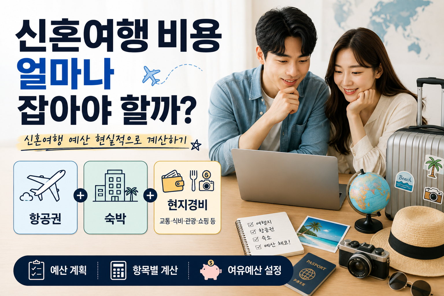 신혼여행 비용 얼마나 잡아야 할까? 예산 정할 때 먼저 계산한 항목
