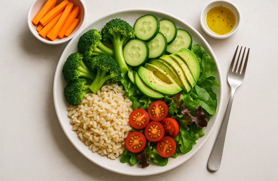 채소 식단 사진