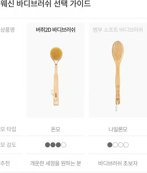 바디브러쉬 고르는법 위생 건조 보관