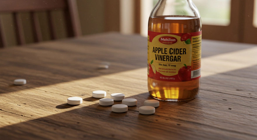 약과 애사비 병 함께 놓인 모습