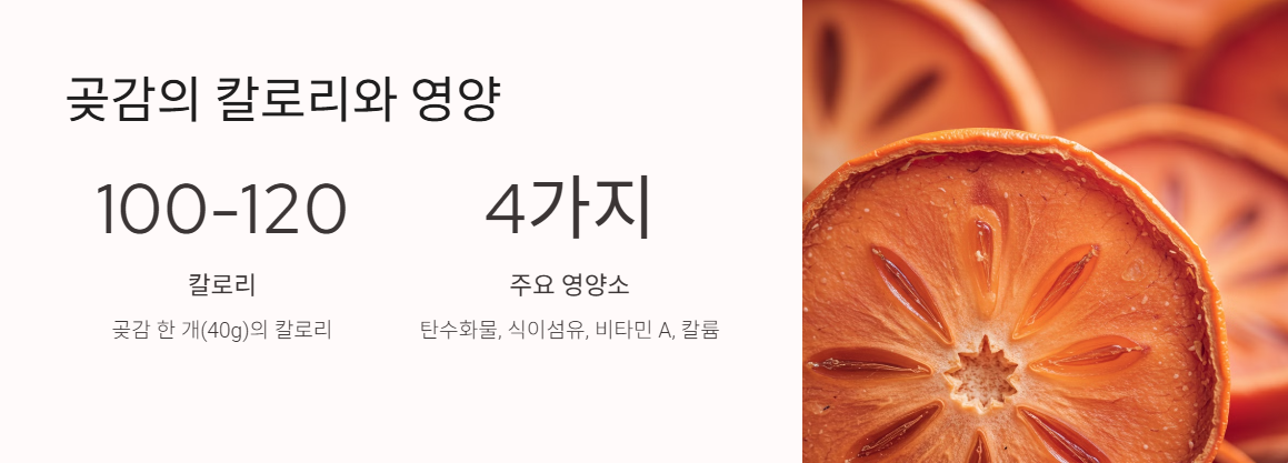 곶감의 칼로리와 영양 성분