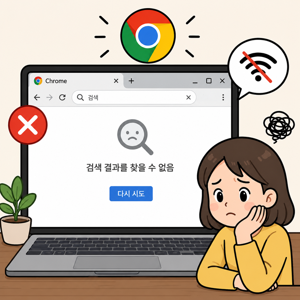 크롬검색안됨해결