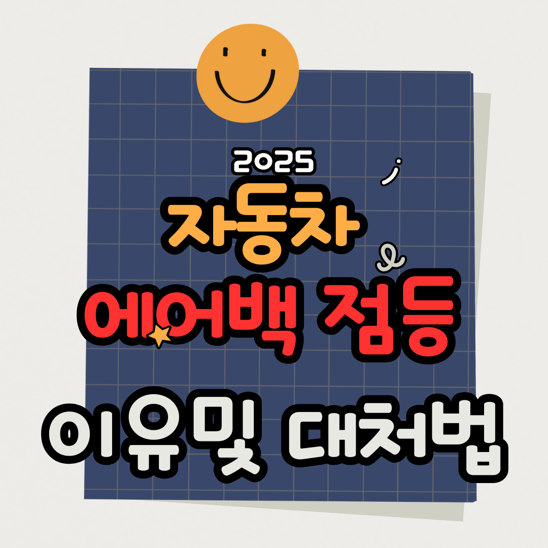 2025 자동차 에어백 경고등 점등 이유 및 대처법 4가지