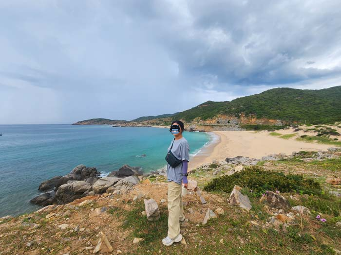 해변도로에서 기념샷