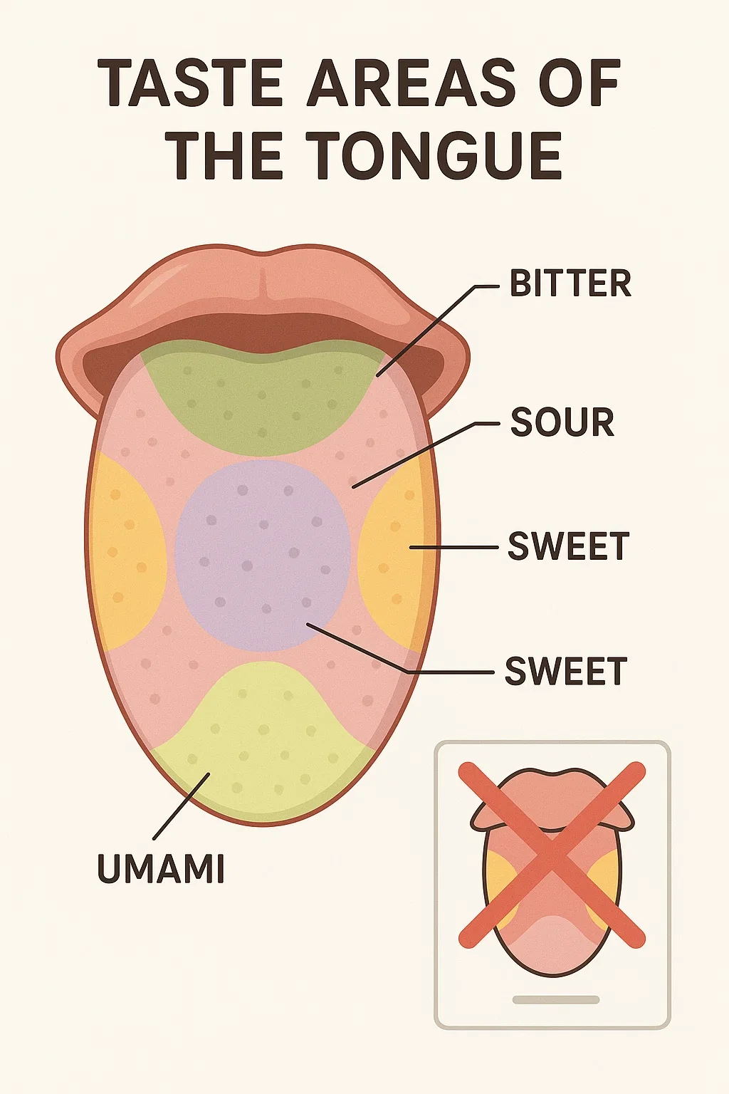 혀는 맛을 느끼는 구역이 따로?