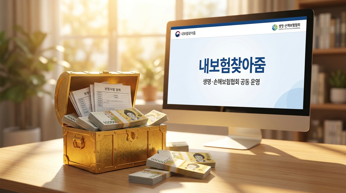 2026년 숨은 보험금 찾기 서비스를 통해 환급금을 조회하는 모습