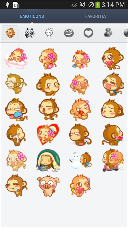 귀여운 이모티콘 스티커, 동물 이미지 아이콘, 만화 캐릭터 아이콘