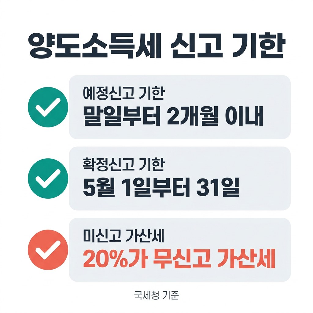 양도소득세 신고 기한