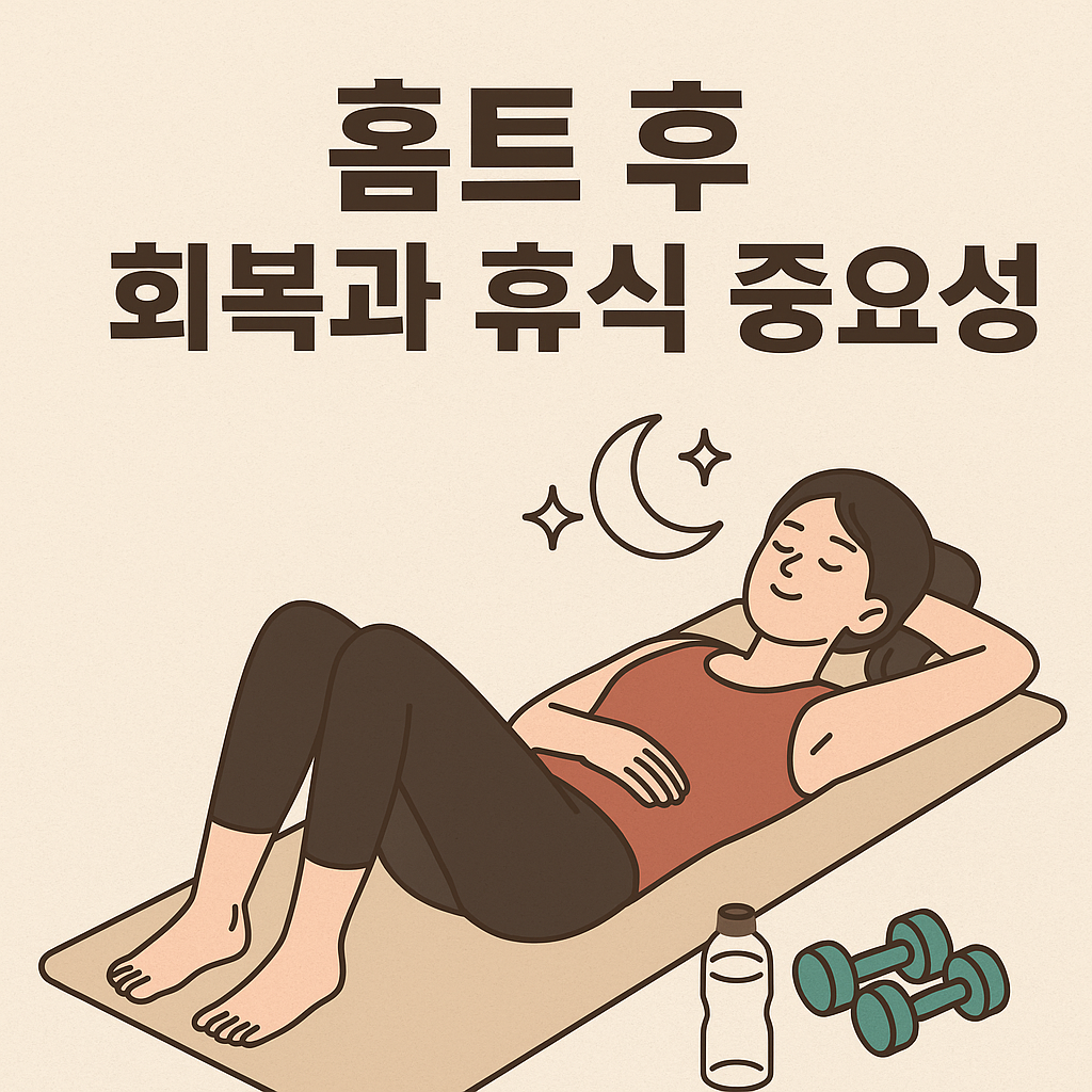홈트 후 회복과 휴식의 중요성
