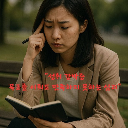 성취강박증, 완벽주의, 심리학블로그, 자기이해, 목표지향심리, 
강박적성취, 정신건강, 자기수용, 성장심리학, 번아웃예방
