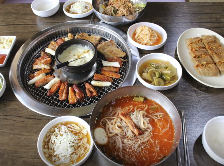 온정리 닭갈비 금강막국수