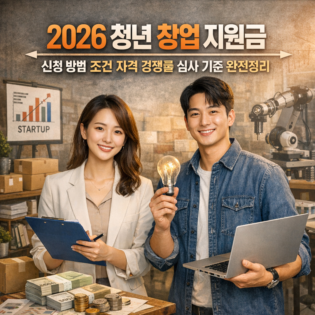 2026 청년 창업 지원금 신청 방법 조건 자격 경쟁률 심사 기준 완전정리