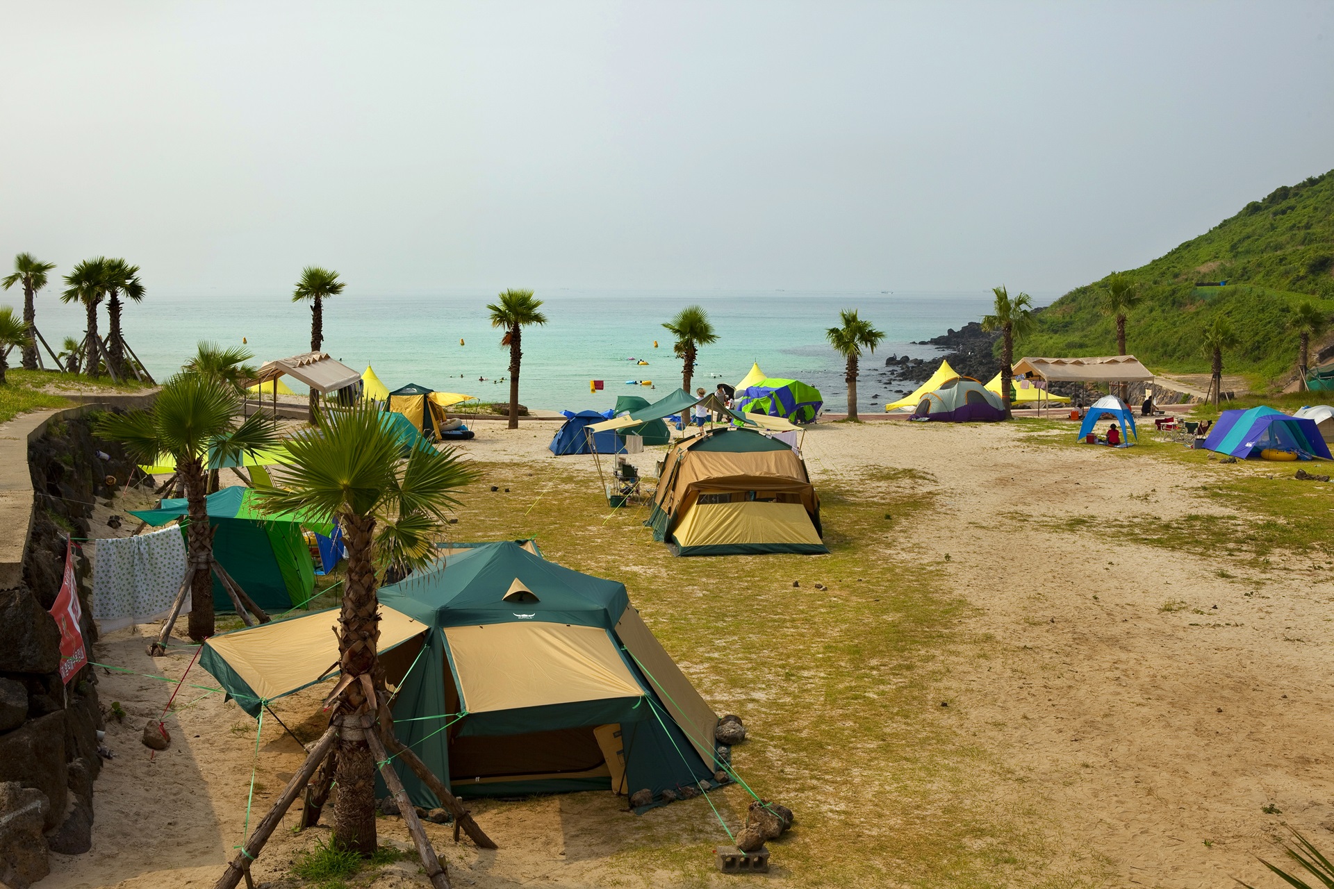 함덕해변, 서우봉해변 무료 야영장