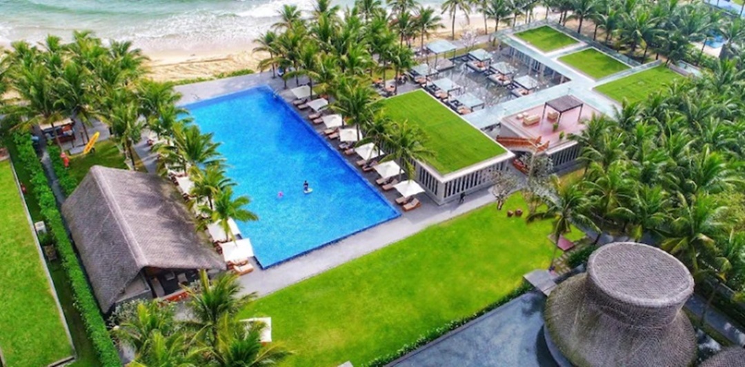 나만 리트리트 리조트 위에서 본 전경사진