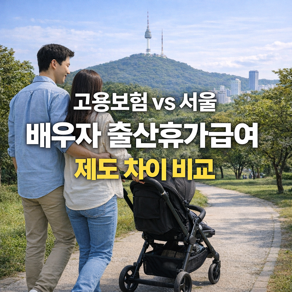 고용보험 배우자 출산휴가급여 vs 서울 120만원 지원 차이점 비교 분석
