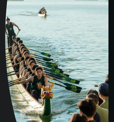 드래곤 보트 도착