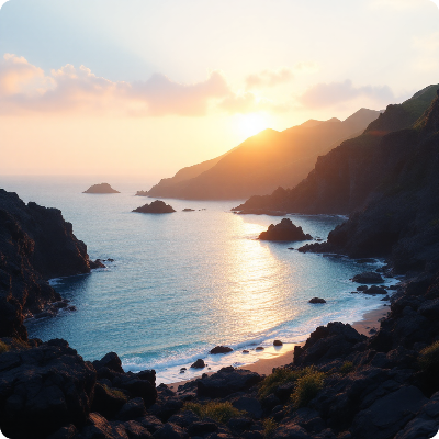 제주도 새해 일출 해돋이 명소 가상 이미지