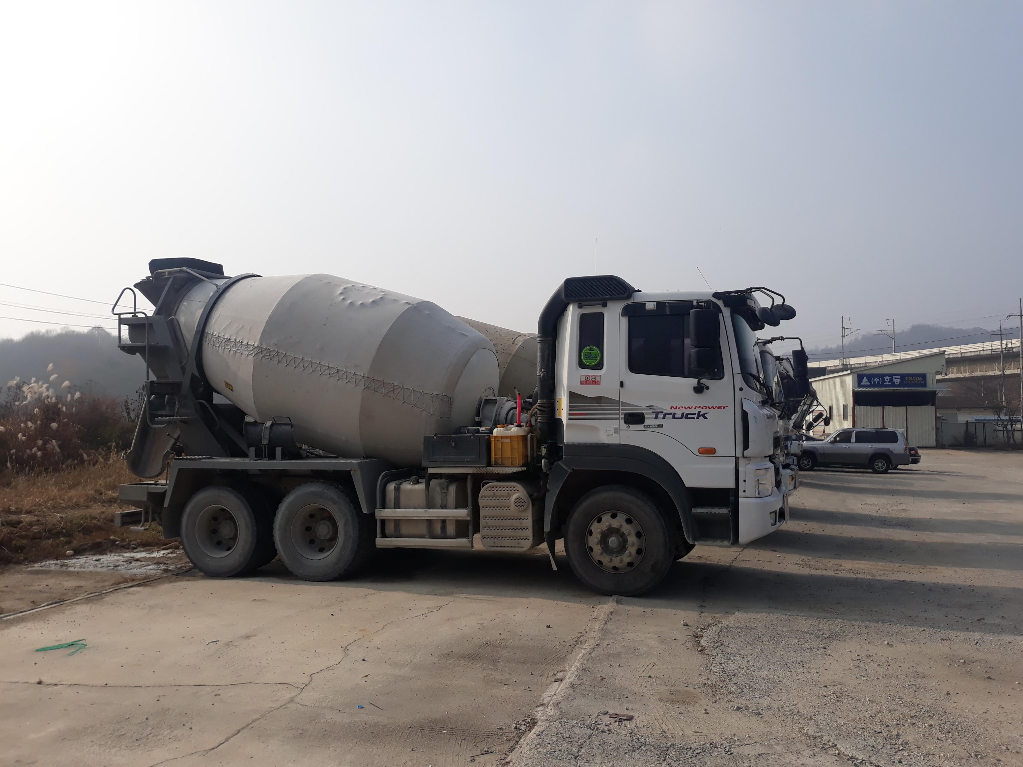 레미콘-레미콘믹서차