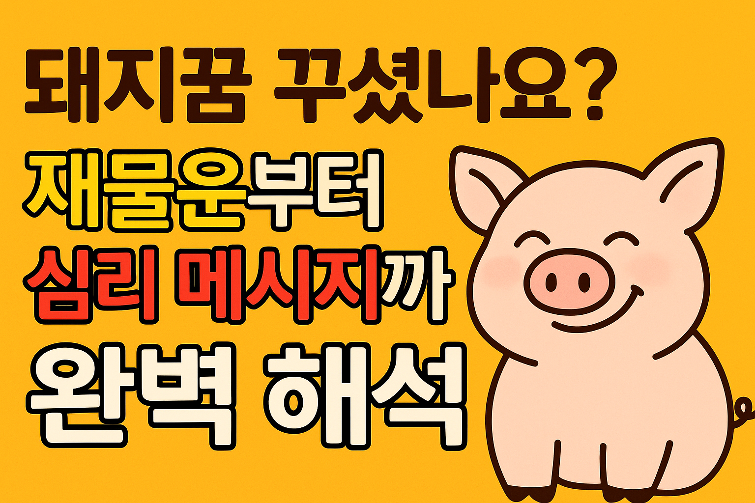돼지꿈