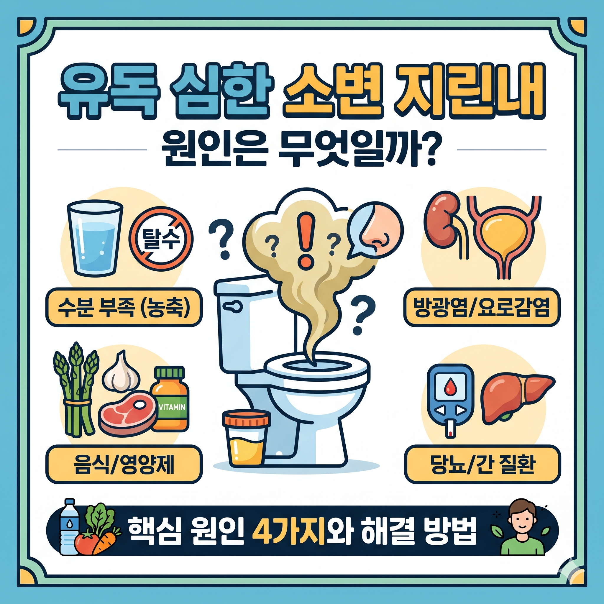 소변에서 지린내가날 때 의심해야 할 신체 변화와 대처 가이드