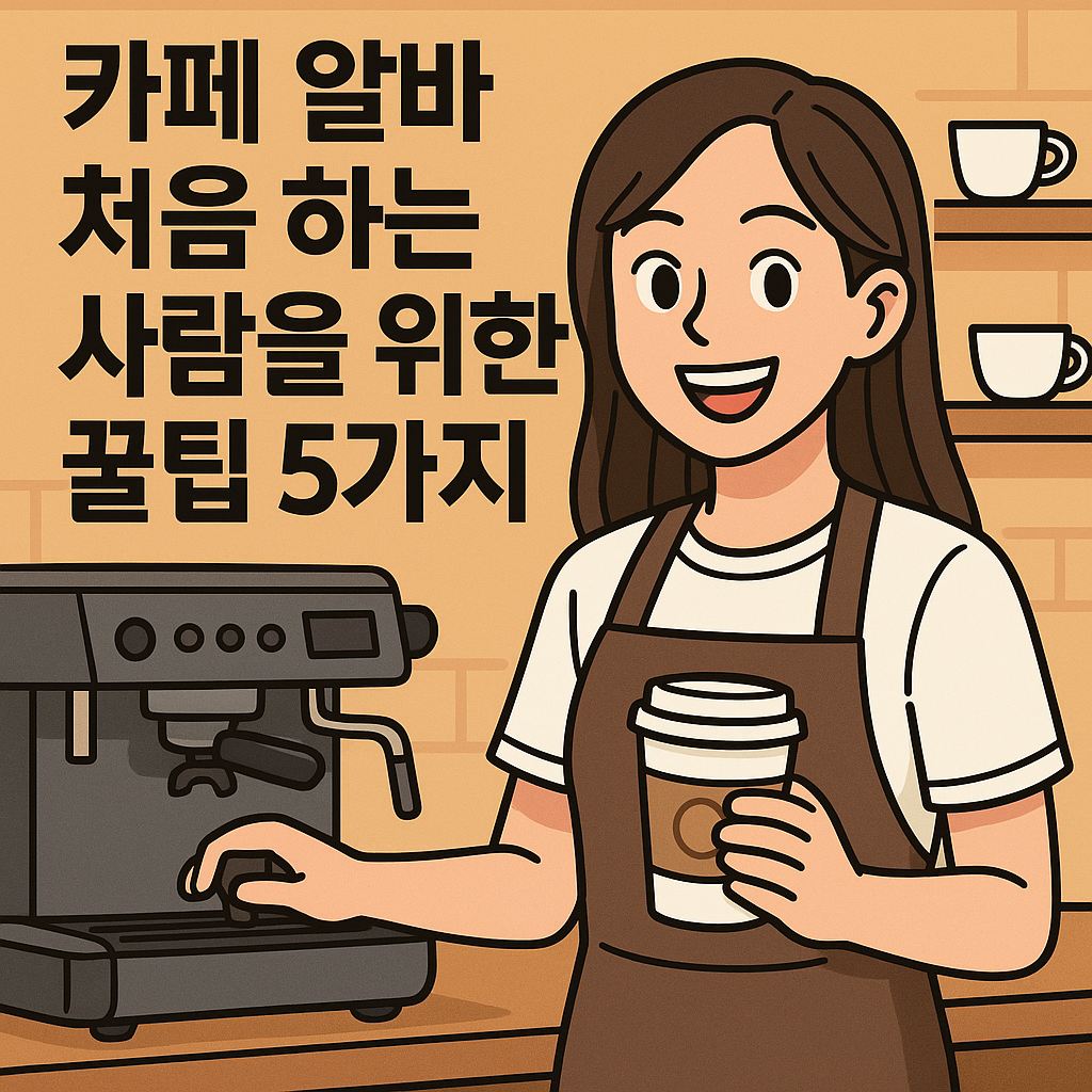 카페 알바 처음 하는 사람을 위한 꿀팁 5가지
