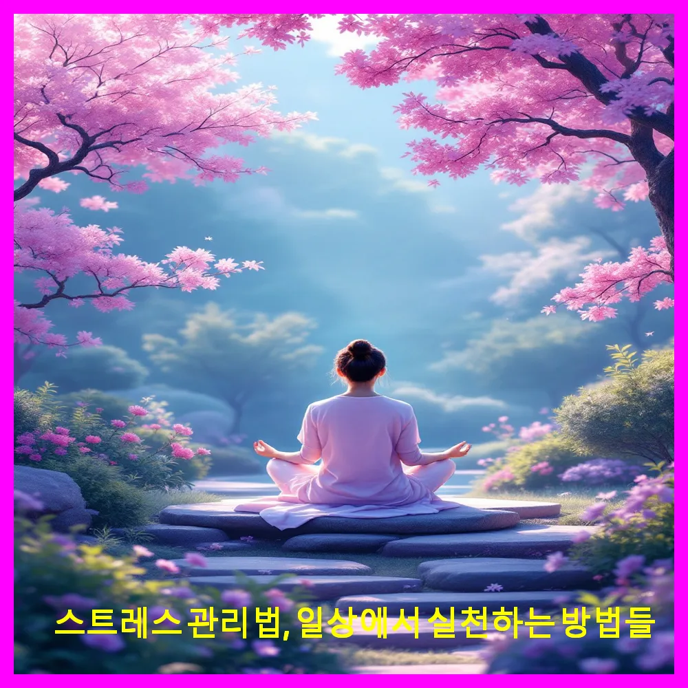 스트레스 관리법, 일상에서 실천하는 방법들