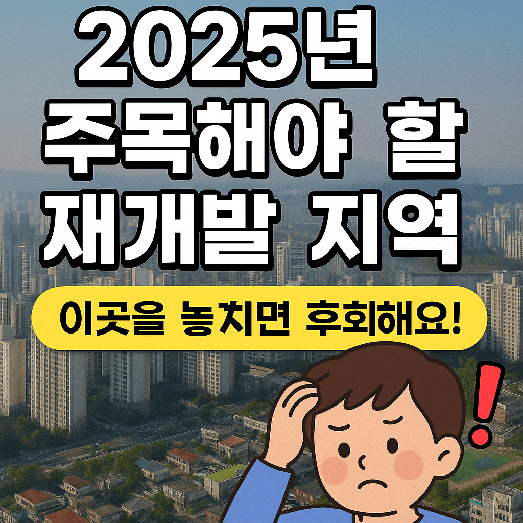 2025 주목해야 할 재개발 지역
