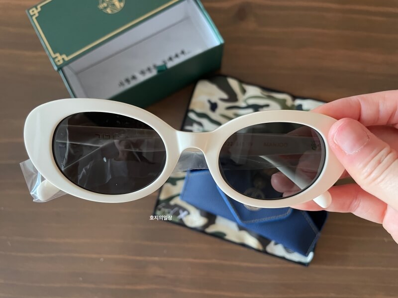 긱타 아이웨어 만주(아이보리) 선글라스 - 겉 디자인