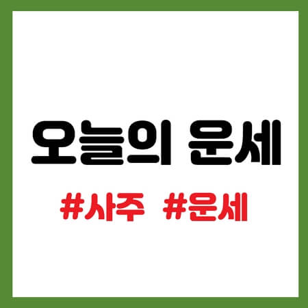 오늘의 운세