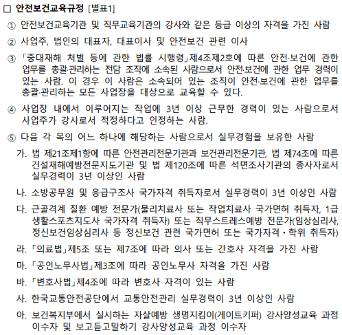 안전보건교육 자체교육 자료