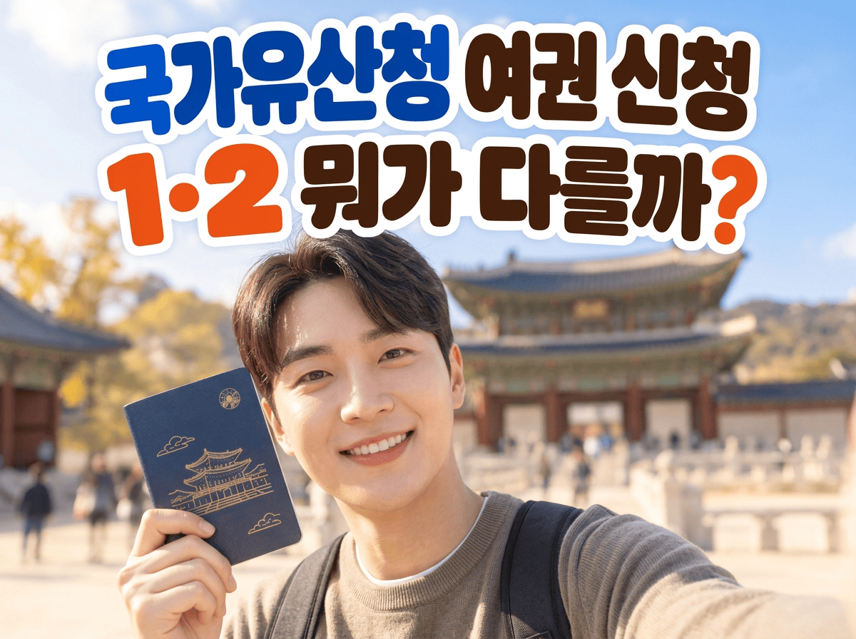 방문자여권1&middot;2 차이를 강조한 대표 이미지