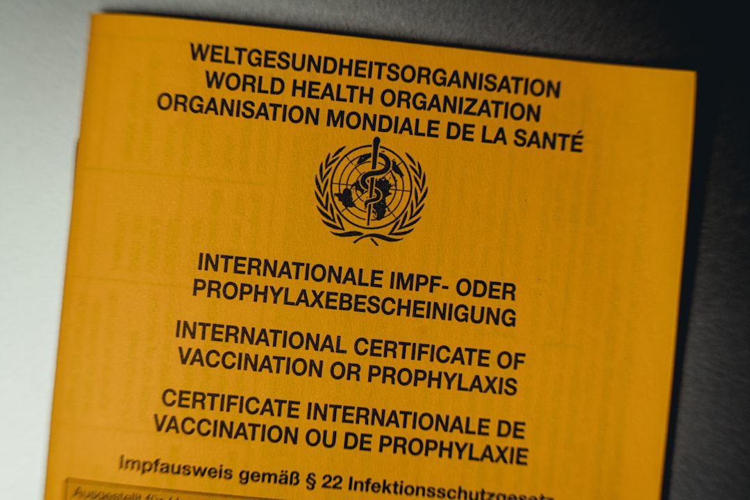 Health certificate.