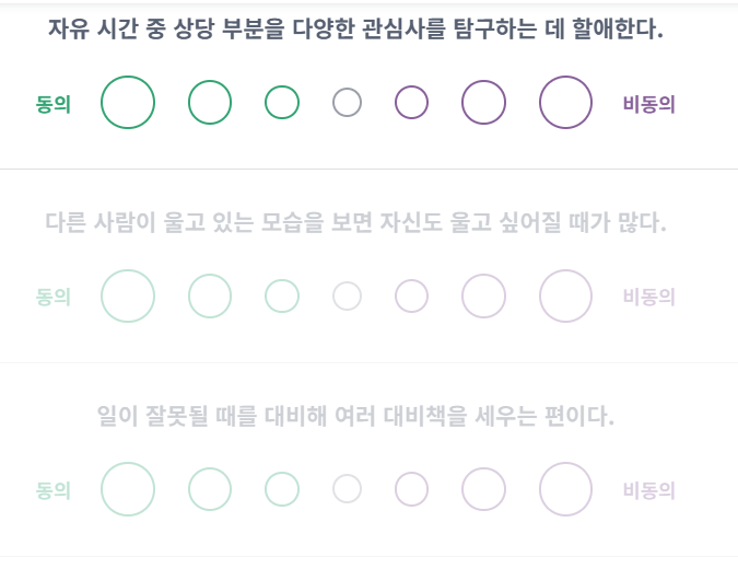 mpti 성격유형 테스트