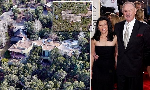 진 해크먼 부부와 저택 사진