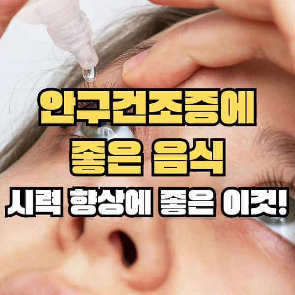 안구건조증에 좋은 음식
