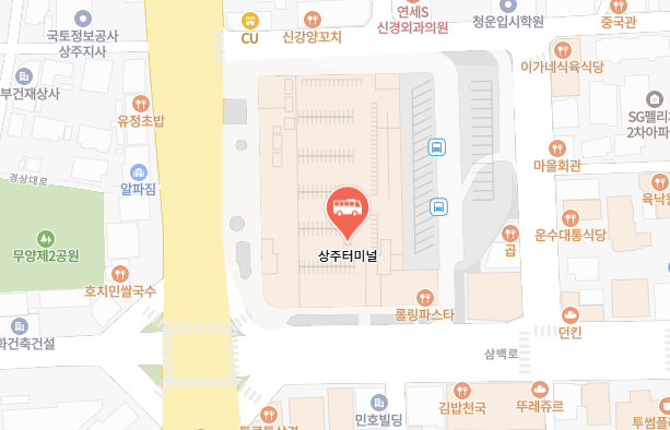 상주터미널위치