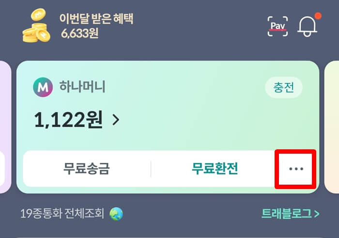 하나머니-메인화면