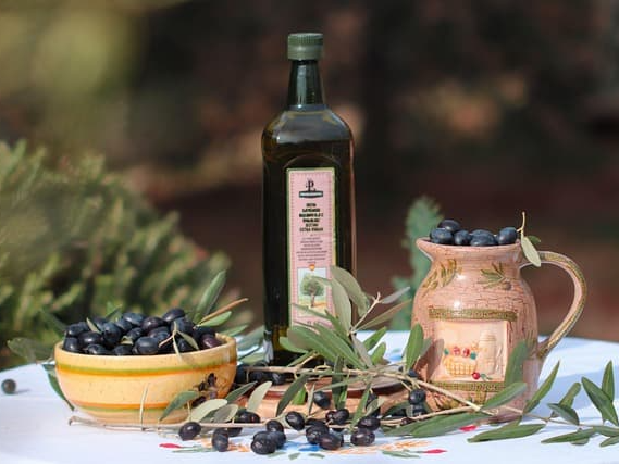 엑스트라버진 올리브유 갈색병