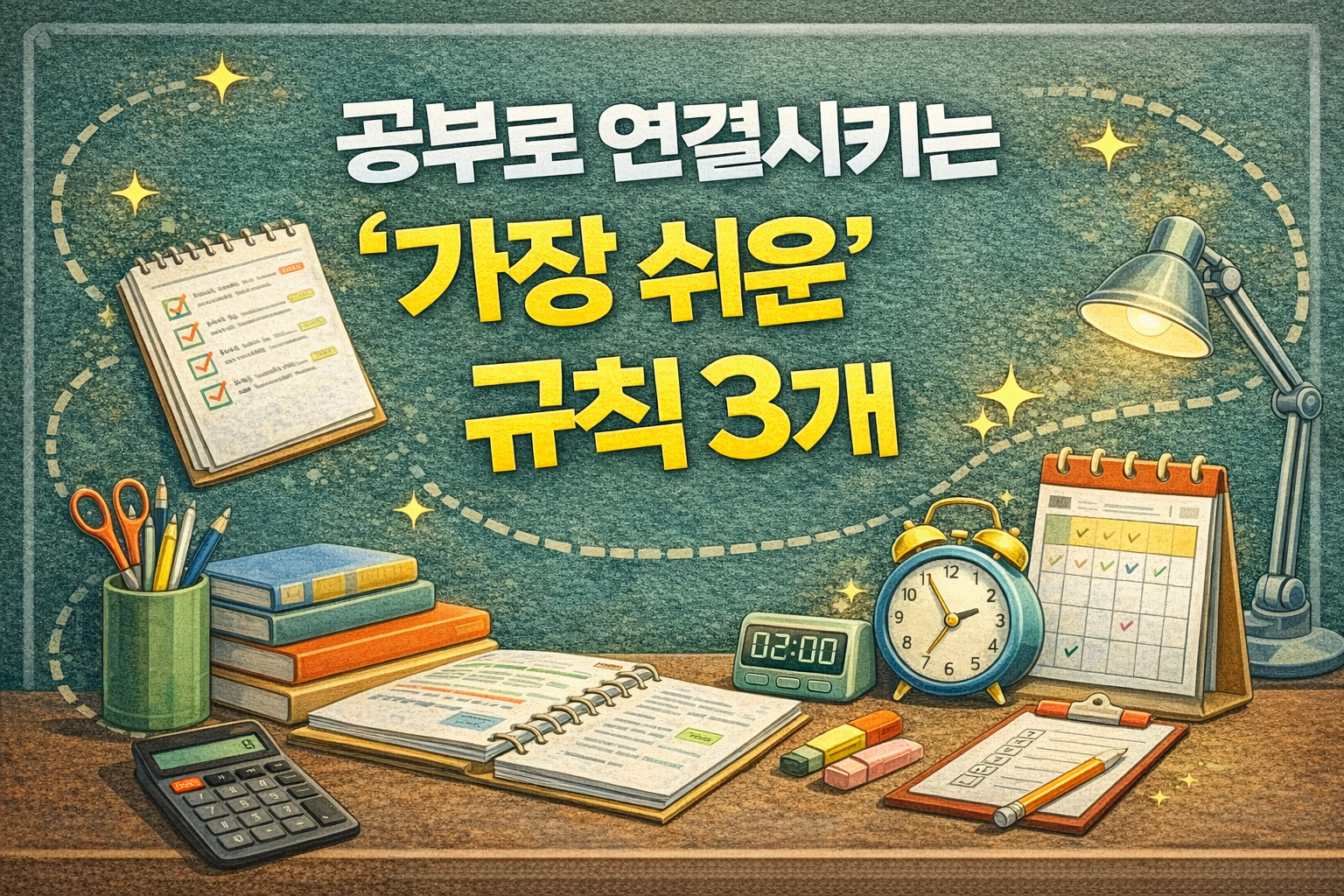 공부로 연결시키는 &lsquo;가장 쉬운&rsquo; 규칙 3개