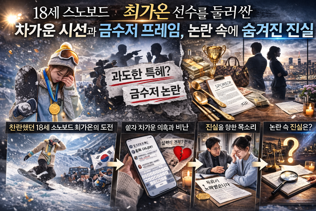 18세 소녀 금메달리스트 최가온 논란, 금수저 프레임 뒤 숨겨진 진실