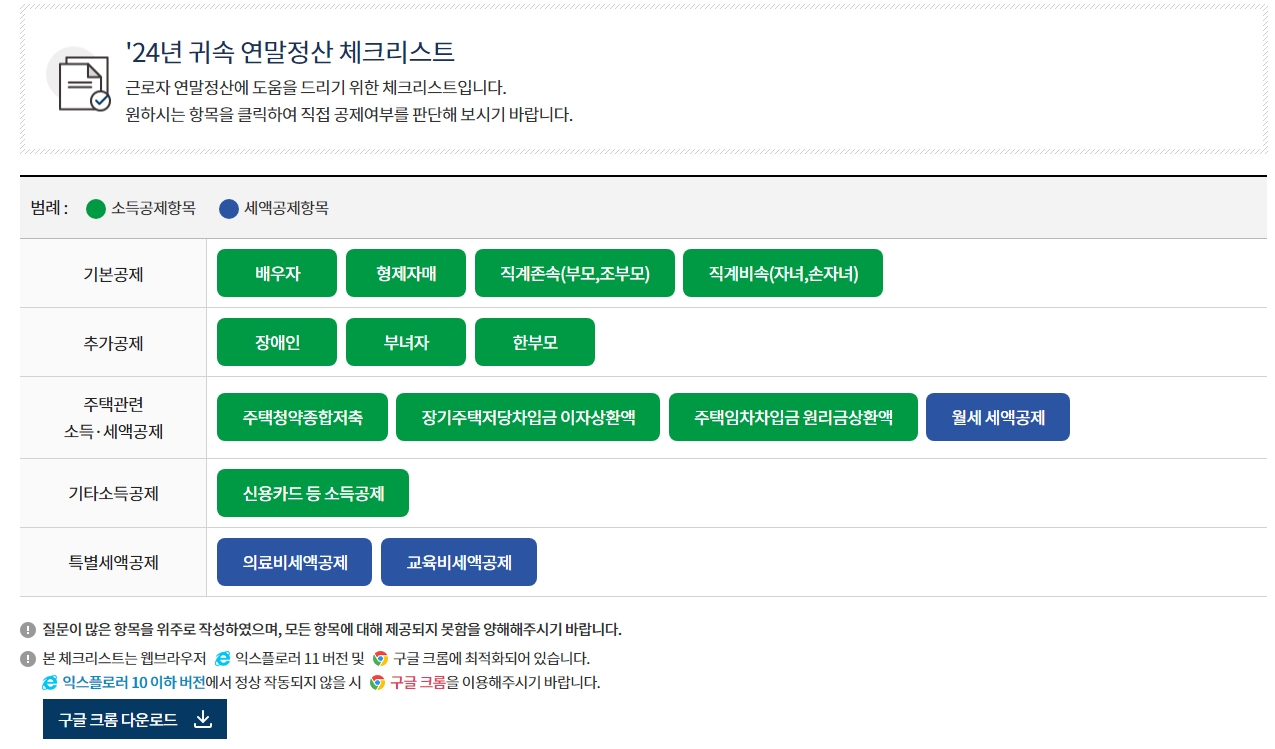 연말정산 필수서류